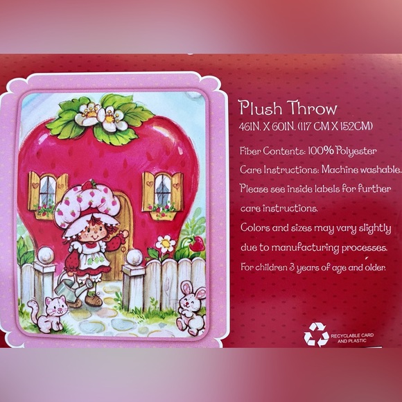 Strawberry Shortcake🍓Blanket - Picture 5 of 6